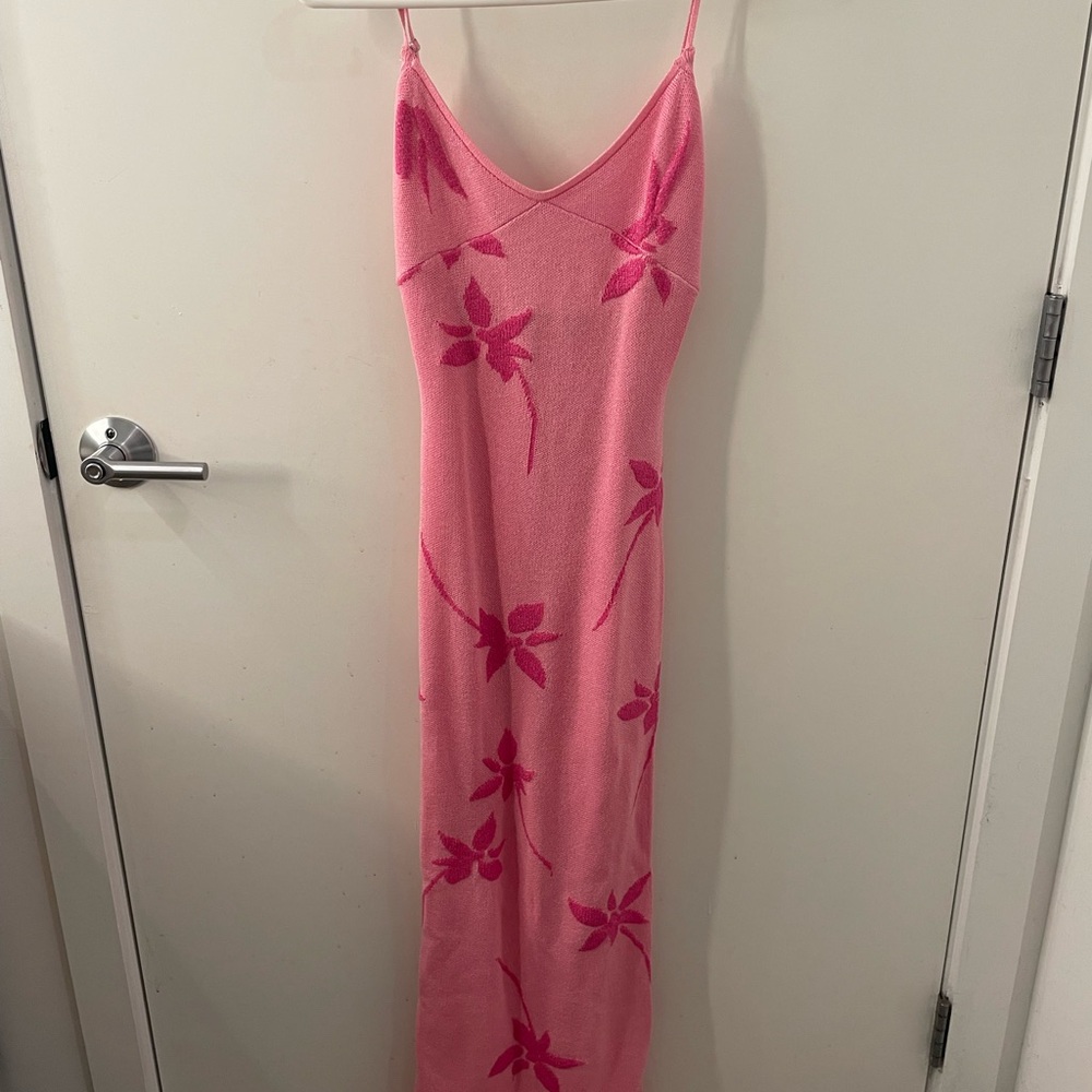 White Fox Boutique Pink Floral Dress